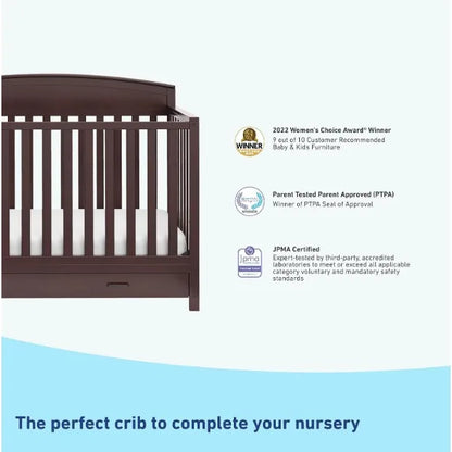 5-in-1 Convertible Crib