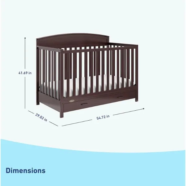 5-in-1 Convertible Crib