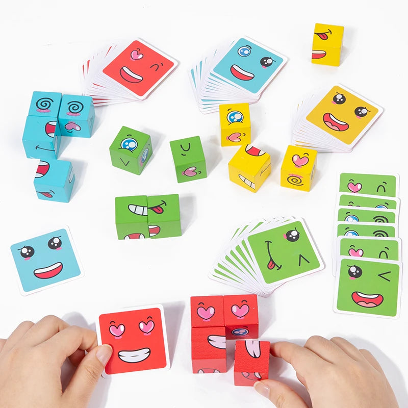 Kids Face Change Cube Game