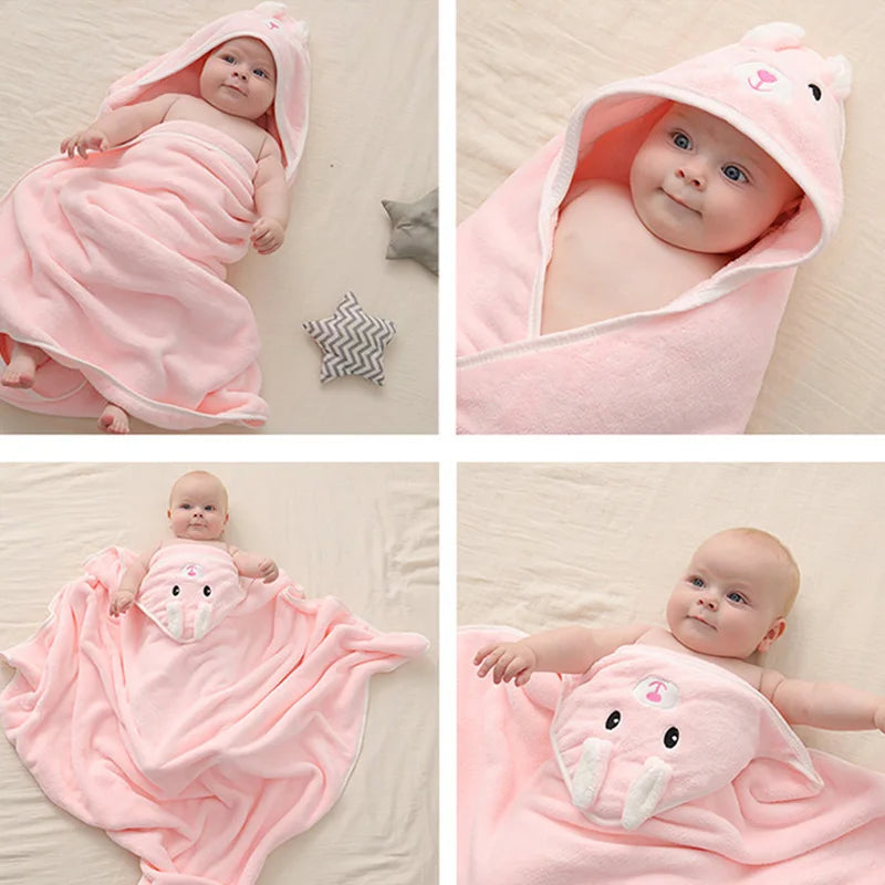 Hooded Baby Bath Towels