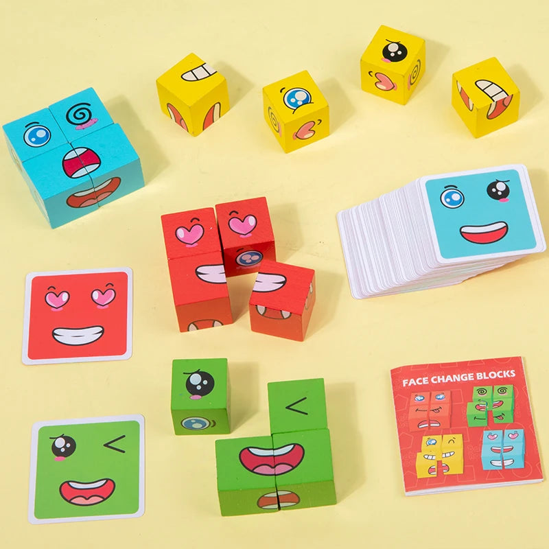 Kids Face Change Cube Game